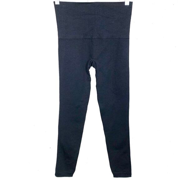 Spanx Womens Seamless Leggings Soft Nylon Stretch Shaping Black Size Medium - Picture 3 of 6